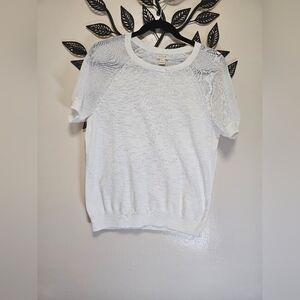 J.Crew White Sweater Blouse XS – Excellent Condition‎